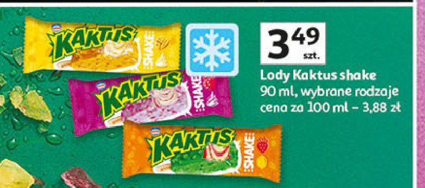 Lody shake cytryna-truskawka Nestle kaktus promocja w Auchan