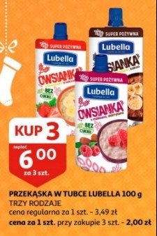 Owsianka banan-kakao Lubella promocja