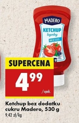 Ketchup łagodny bez cukru Madero promocja