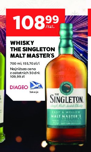 Whisky The singleton malt master promocja w Stokrotka