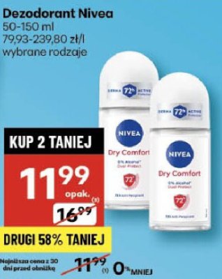 Dezodorant Nivea, wybrane rodzaje promocja w Delikatesy Centrum