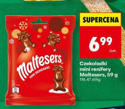 Czekoladki mini renifery Maltesers, 59 g promocja w Biedronka