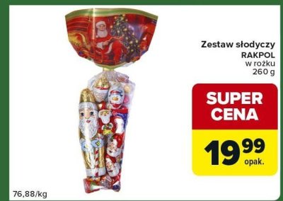 Zestaw słodyczy RAKPOL w lożku promocja w Carrefour Express