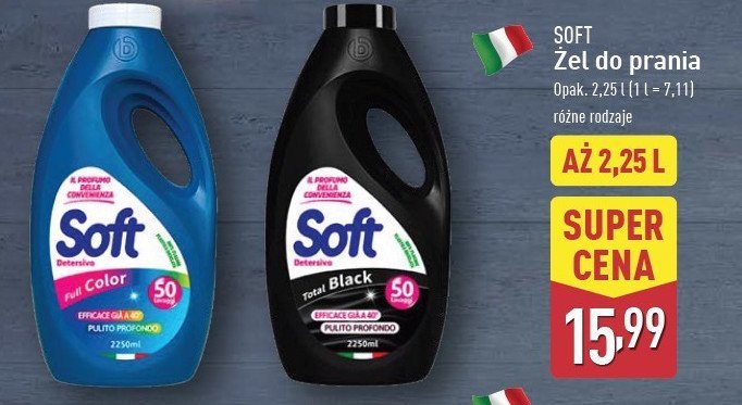 Żel do prania color SOFT promocja w Aldi