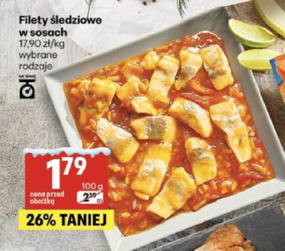 Filety śledziowe w sosach wybrane rodzaje promocja w Delikatesy Centrum