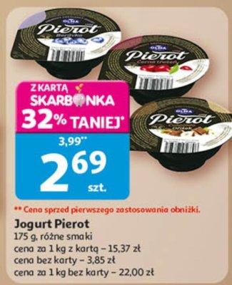 Jogurt Pierot 175g, różne smaki promocja w Auchan