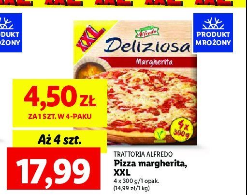 Pizza margherita Trattoria alfredo promocja