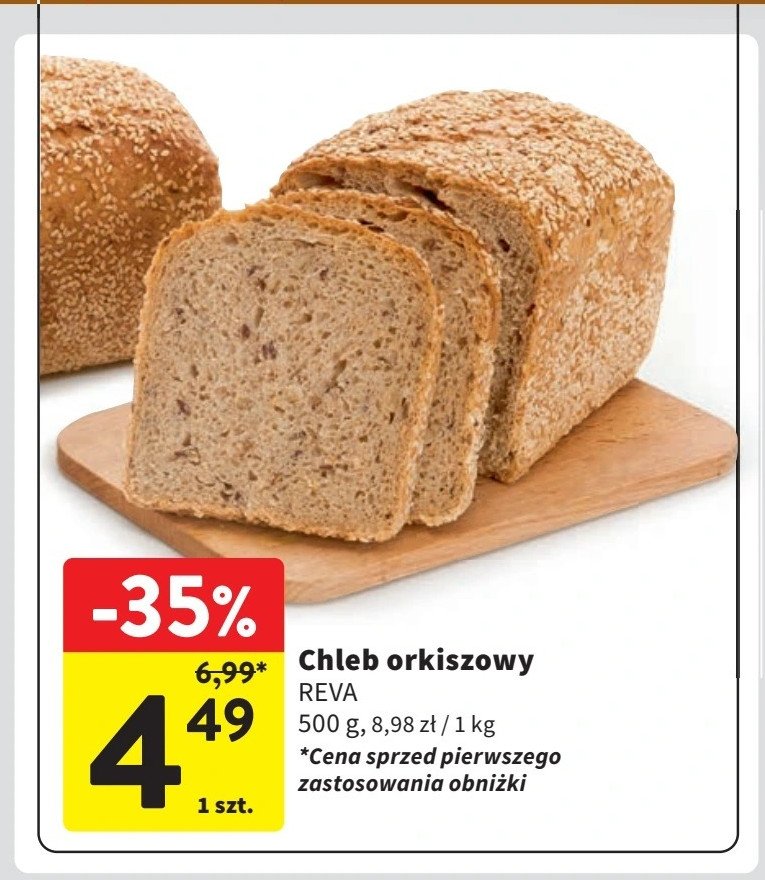 Chleb orkiszowy Reva promocja