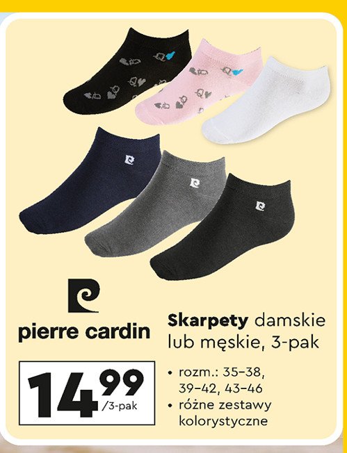 Skarpety męskie rozm. 39-42 Pierre cardin paris promocja