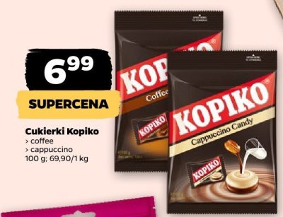 Cukierki Kopiko cappuccino promocja w Netto