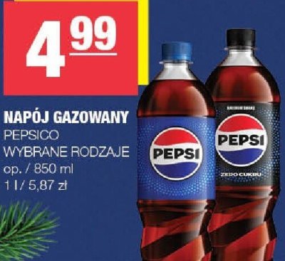Napój gazowany PEPSICO wybrane rodzaje promocja w SPAR
