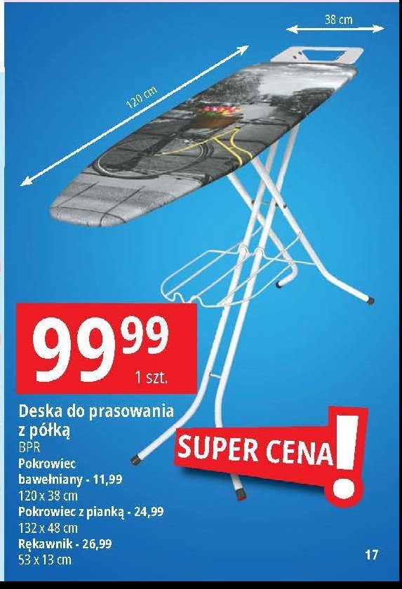 R臋kawnik na desk臋 do prasowania 53 x 13 cm Bpr promocja
