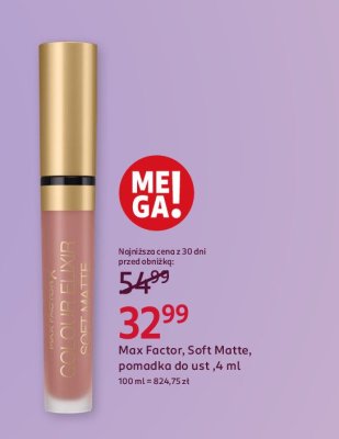 Szminka w p艂ynie 005 MAX FACTOR COLOUR ELIXIR SOFT MATTE promocja
