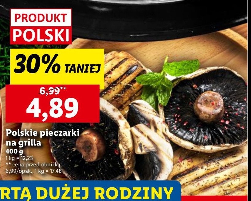 Pieczarki grillowe promocja