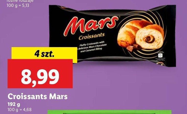 Rogal z nadzieniem Mars promocja
