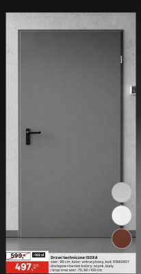 Drzwi techniczne ISOXA promocja w Leroy Merlin