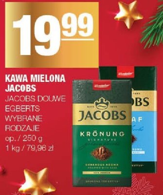 Kawa mielona Jacobs Douwe Egberts wybrane rodzaje promocja w SPAR