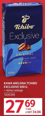 Kawa mielona Tchibo Exclusive 500 g promocja w Selgros