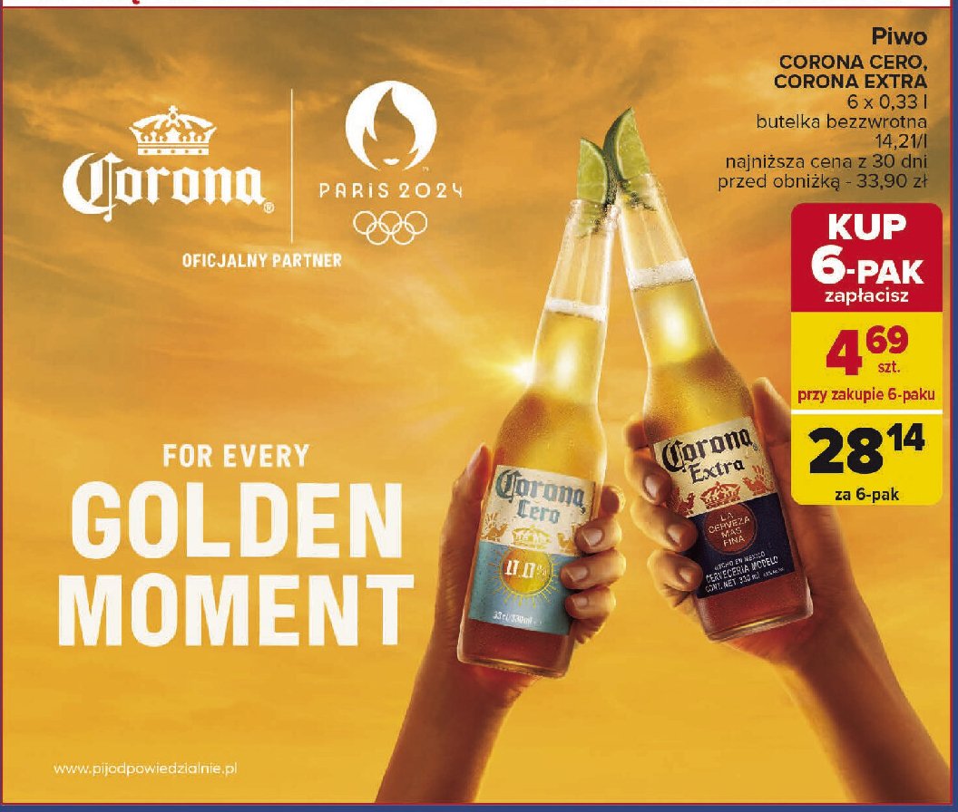 Piwo Corona cero promocja