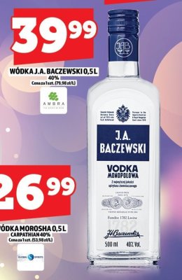 Wódka Morosha Carpathian 40% 0.5L promocja w TOPAZ