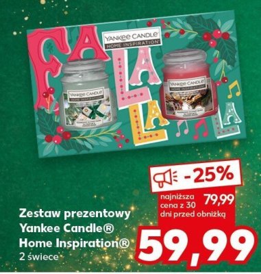 Zestaw prezentowy Yankee Candle Home Inspiration 2 świece promocja w Kaufland