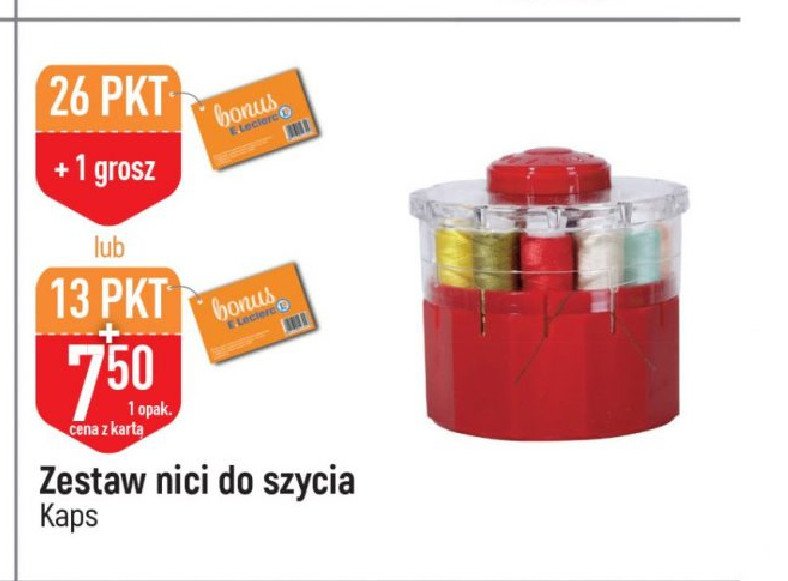 Zestaw nici krawieckich aga Kaps promocja