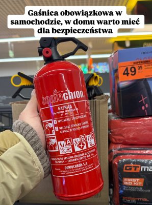 Gaśnica proszkowa 1 kg promocja w Biedronka