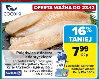 Polędwica z dorsza atlantyckiego promocja w Carrefour Market