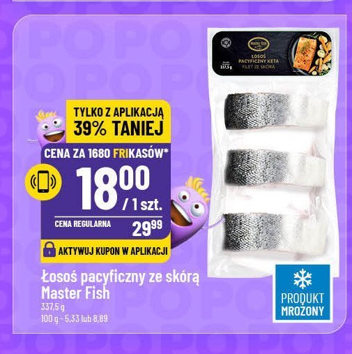 Łosoś pacyficzny ze skórą Master fish promocja