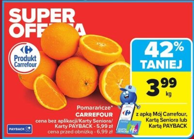Pomarańcze Carrefour promocja w Carrefour