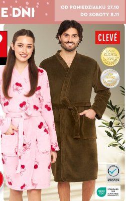 Zestaw upominkowy w pude艂ku: szlafrok damski + kapcie damskie Tex promocja w Biedronka