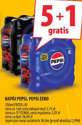 Napój Pepsi 250ml (FRITO LAY) promocja w Arhelan