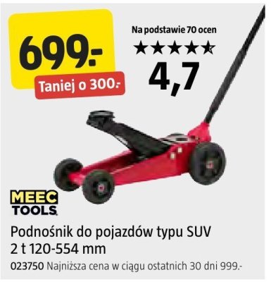 Podnośnik Meec Tools do pojazdów typu SUV promocja w Jula