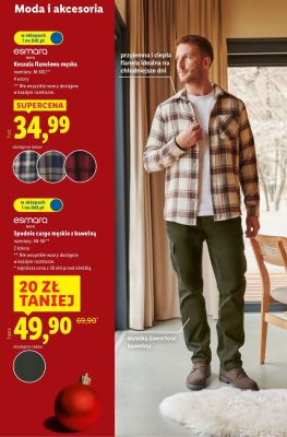 Koszula flanelowa męska esmara MEN promocja w Lidl