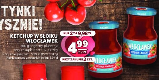 Ketchup łagodny Włocławek promocja