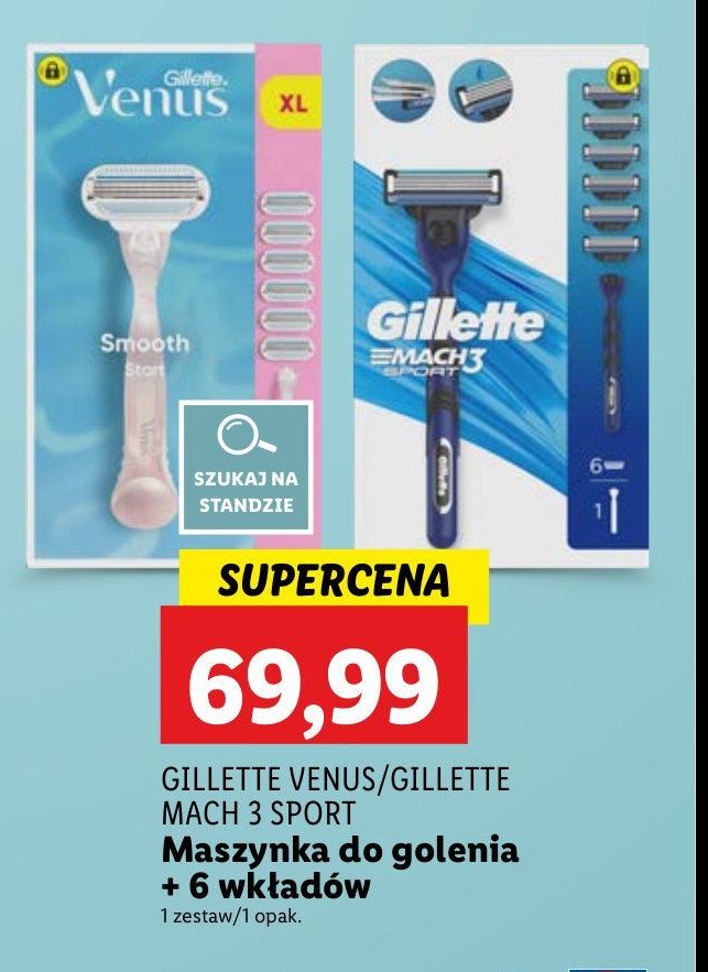 Maszynka do golenia + 3 wkłady Gillette mach3 sport promocja