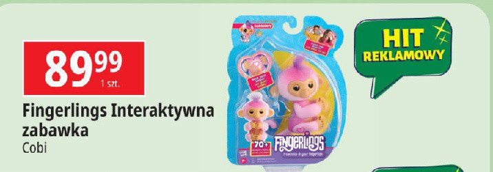 Zabawka interaktywna fingerlings Cobi promocja w Leclerc