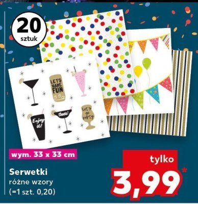 Serwetki różne wzory promocja w Kaufland