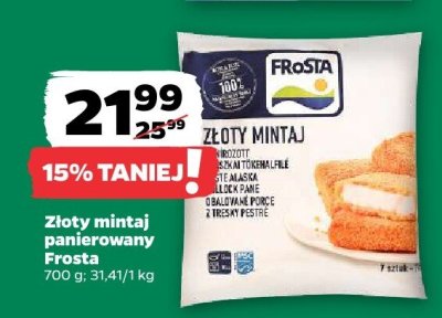 Złoty mintaj panierowany FRoSTA promocja w Netto