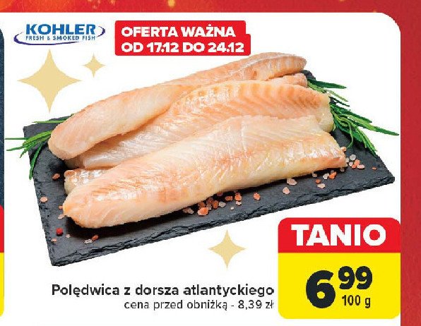 Dorsz atlantycki - polędwica KOHLER promocja w Carrefour Market