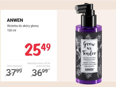 Wcierka do skóry głowy ANWEN promocja w Rossmann