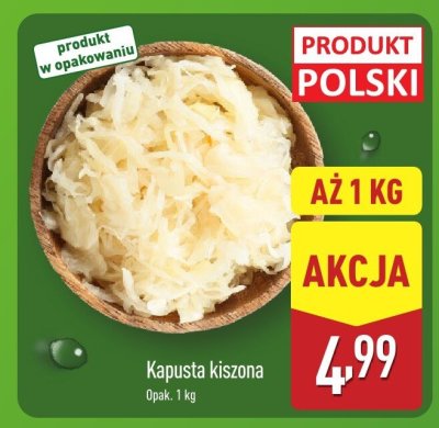 Kapusta kiszona promocja w Aldi