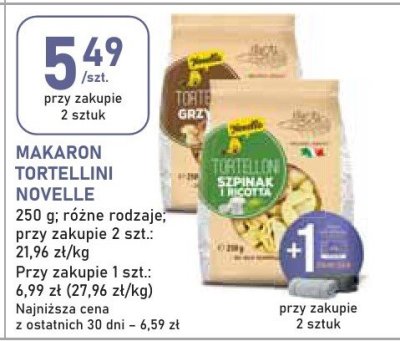 Makaron tortellini Novelle promocja w Stokrotka