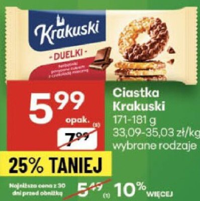 Ciastka Krakuski Dzielki promocja w Delikatesy Centrum
