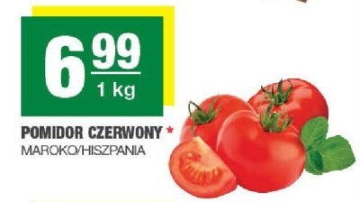 Pomidor czerwony Maroko/Hiszpania promocja w SPAR