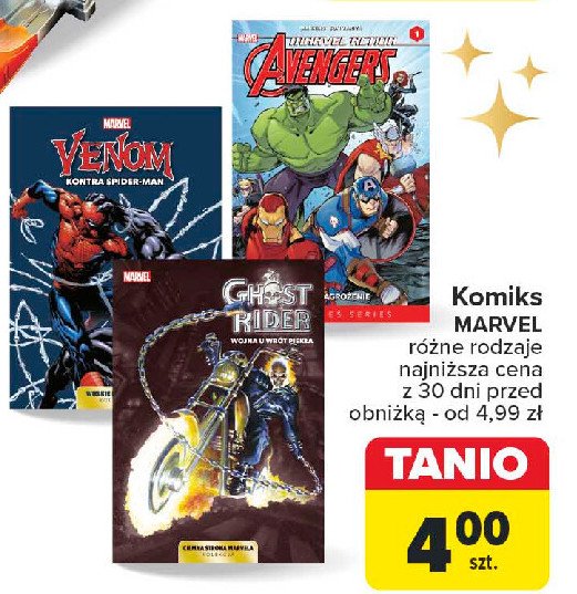 Komiks avengers Marvel promocja w Carrefour Market