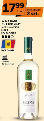 Wino Daos Chardonnay promocja w Groszek