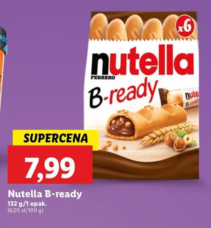 Chlebki z nadzieniem Nutella b-ready promocja