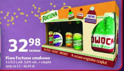 Zestaw piw z czapką Fortuna zestaw piw Browar fortuna promocja