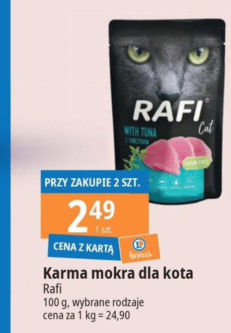 Karma dla kota z tuńczykiem Rafi cat promocja